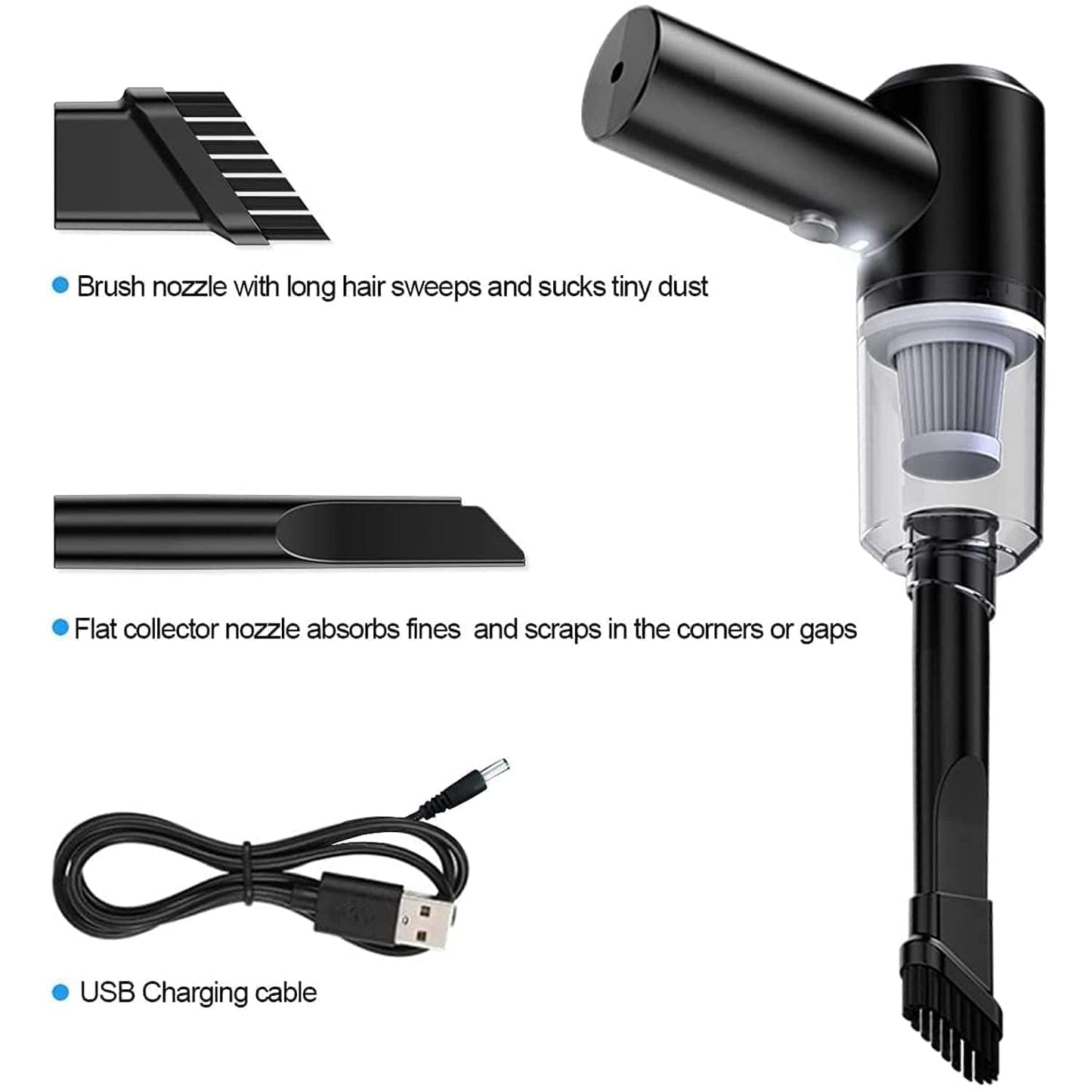 CEUTA 3 in 1 Portable Car Vacuum Cleaner