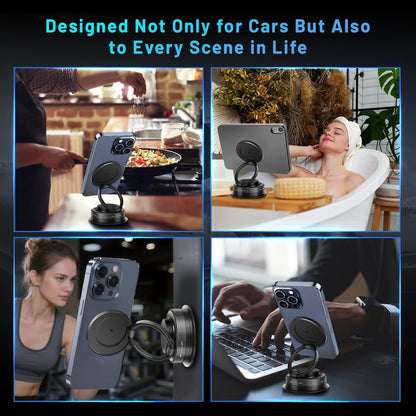 CEUTA Magnetic Mobile Holder – 360° Rotating, Universal Phone Mount for Car, Desk & Mirror | Strong Grip for All Smartphones
