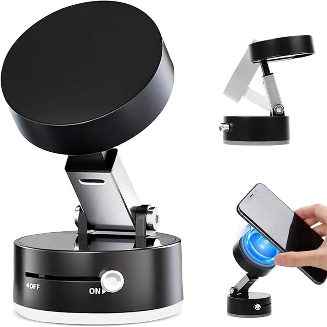 CEUTA Magnetic Car Phone Holder – Toggle Suction Lock, Adjustable Reach